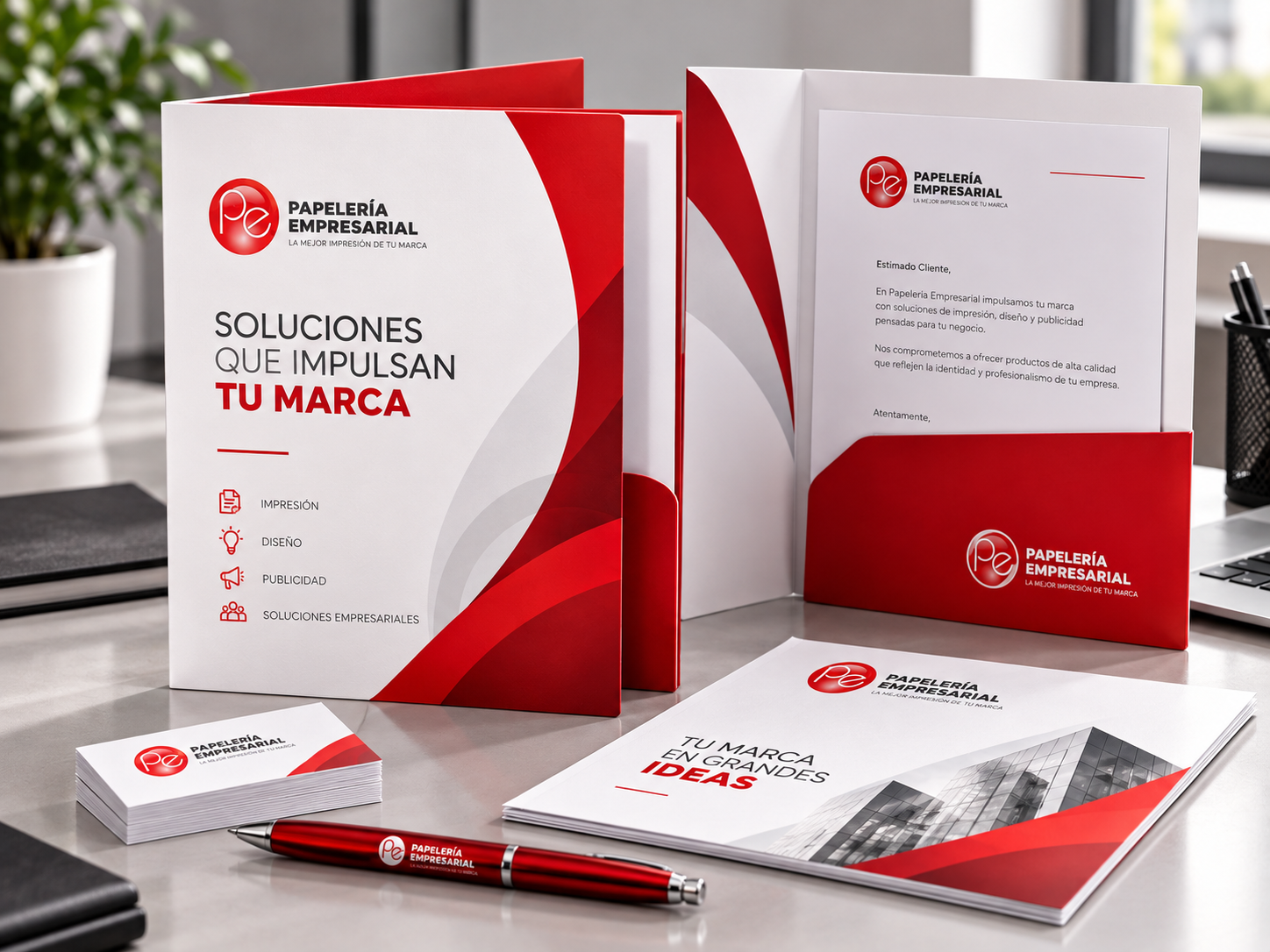 Carpetas corporativas impresas