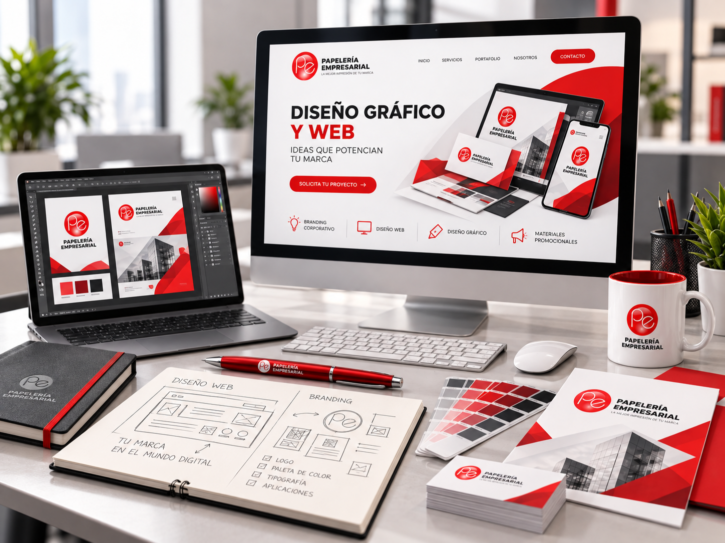 Diseño gráfico y desarrollo web empresarial